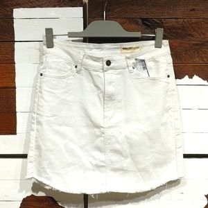 Large WISHLIST White Denim Skirt